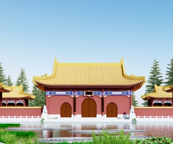 Chinese Style Ancient Architectural Buildings-ID:776678097