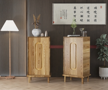 New Chinese Style Side Cabinet-ID:673850068