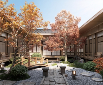 New Chinese Style Courtyard/landscape-ID:437447072