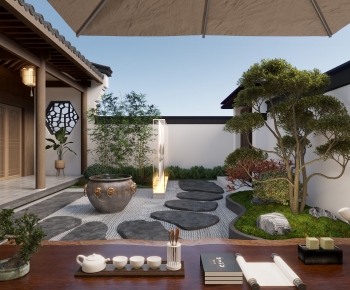 New Chinese Style Courtyard/landscape-ID:133717068