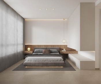 Wabi-sabi Style Bedroom-ID:609256986