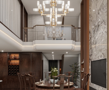 New Chinese Style Dining Room-ID:986561069