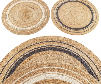 Nordic Style Circular Carpet-ID:102570069