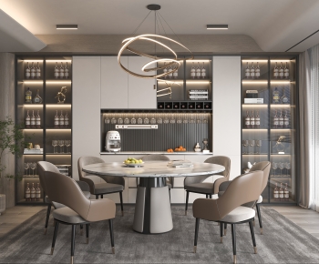 Modern Dining Room-ID:610610961