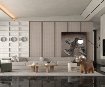 Wabi-sabi Style A Living Room-ID:798959973