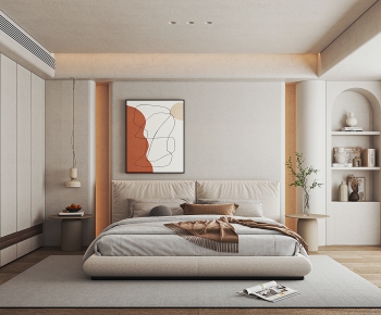 Modern Wabi-sabi Style Bedroom-ID:475023035
