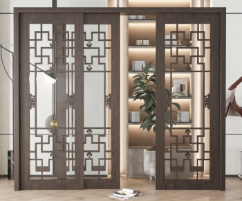 New Chinese Style Sliding Door-ID:403178933