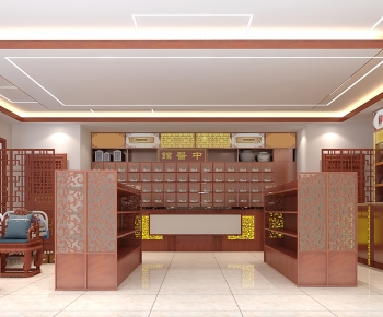 Chinese Style Medical Space And Cultural Space-ID:517510895