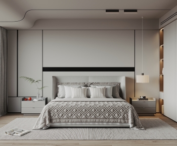 Modern Wabi-sabi Style Bedroom-ID:200068008