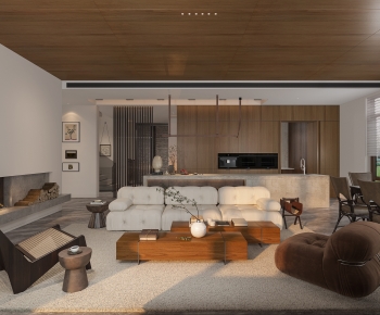 Wabi-sabi Style A Living Room-ID:593115094