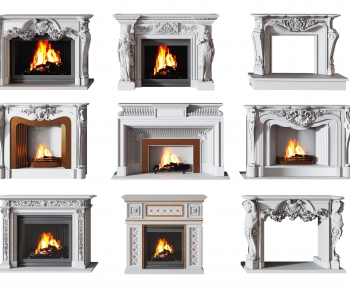 Simple European Style Fireplace-ID:131778964