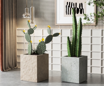 Modern Potted Green Plant-ID:427624949