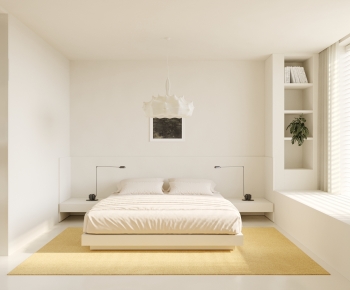 Wabi-sabi Style Bedroom-ID:670579911