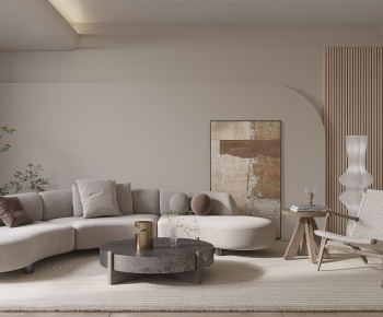 Wabi-sabi Style A Living Room-ID:796752932