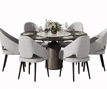 Modern Dining Table And Chairs-ID:323106055