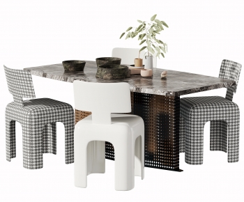 Modern Dining Table And Chairs-ID:935220969