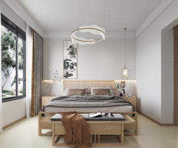 New Chinese Style Bedroom-ID:162560943