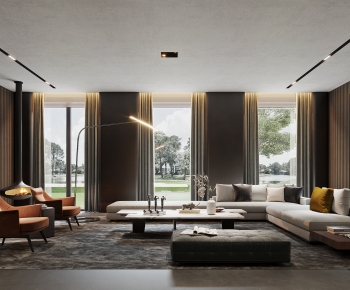 Modern A Living Room-ID:441880949