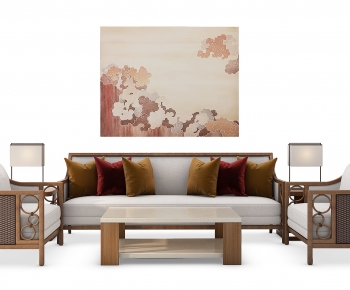 New Chinese Style Sofa Combination-ID:947663071
