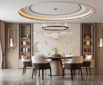 New Chinese Style Dining Room-ID:645174032