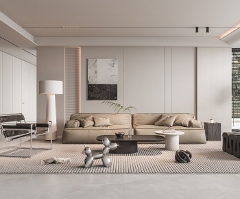 Modern Wabi-sabi Style A Living Room-ID:191210991