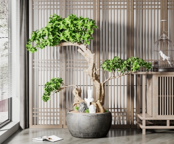 New Chinese Style Potted Green Plant-ID:412209031