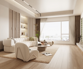 Wabi-sabi Style A Living Room-ID:394963037