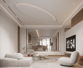 Wabi-sabi Style A Living Room-ID:892214063