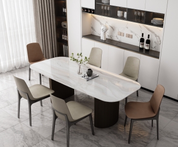 Modern Dining Table And Chairs-ID:769835008