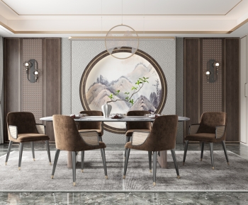 New Chinese Style Dining Room-ID:575408984