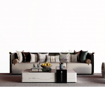 New Chinese Style Sofa Combination-ID:594908005