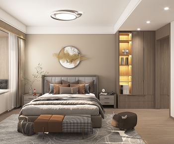 New Chinese Style Bedroom-ID:483935124