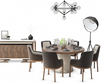 New Chinese Style Dining Table And Chairs-ID:950834995