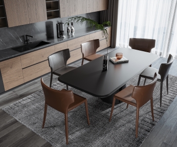 Modern Dining Table And Chairs-ID:288686994