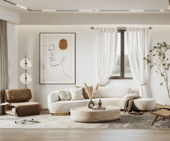 Wabi-sabi Style A Living Room-ID:237292053