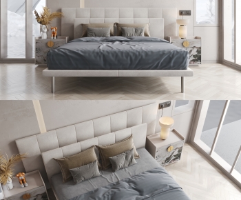 Modern Double Bed-ID:602858073