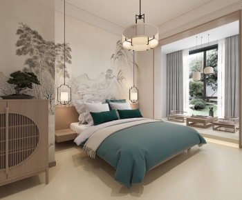New Chinese Style Bedroom-ID:882013084