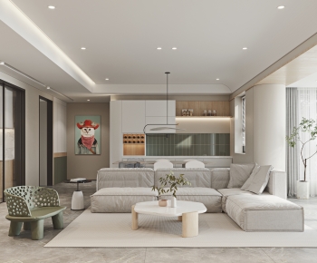 Modern A Living Room-ID:718924053