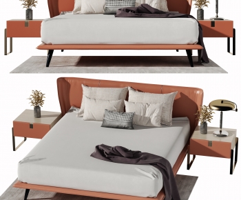 Modern Double Bed-ID:847411216