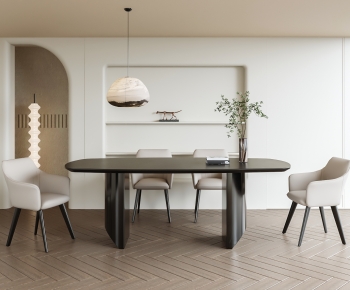 Modern Dining Table And Chairs-ID:376065026