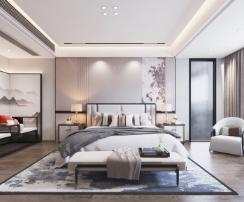 New Chinese Style Bedroom-ID:496809521