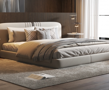 Modern Double Bed-ID:342207916