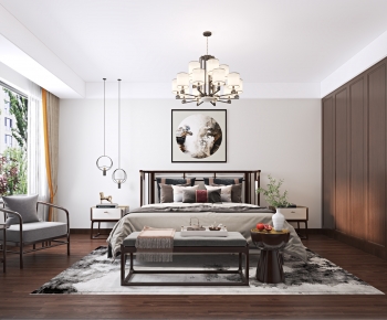 New Chinese Style Bedroom-ID:272242076