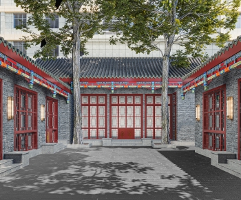 New Chinese Style Courtyard/landscape-ID:713495022