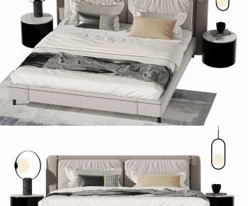 Modern Double Bed-ID:571006067