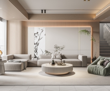 Modern A Living Room-ID:887547975