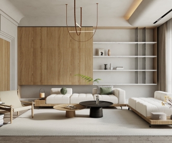 Wabi-sabi Style A Living Room-ID:702842006