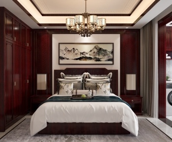 Chinese Style Bedroom-ID:386976002