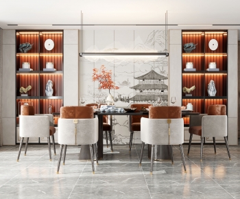 New Chinese Style Dining Room-ID:573185922