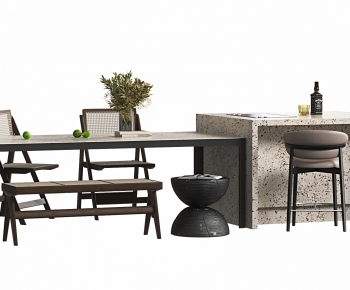 Modern Dining Table And Chairs-ID:335067036